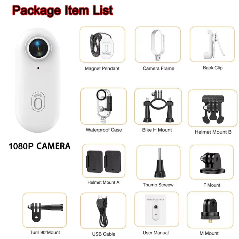 4K Road Cam for Bicycle Action Camera Mini Waterproof Cameras Motorcycle Sports Bodycam Video for Helmet Mtb Wifi Hd Bodycams