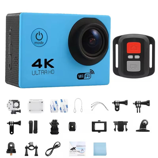 2.0" Action Camera Ultra HD 4K 30FPS Wifi Underwater Cameras Waterproof Helmet Bicycle Video Recording Cameras Outdoor Sport Cam